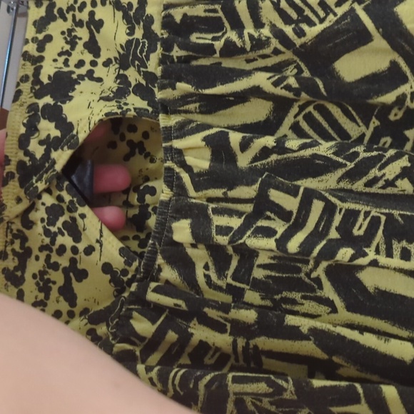 Small yellow paint splatter strapless Fox racing  strapless summer dress - Picture 4 of 4